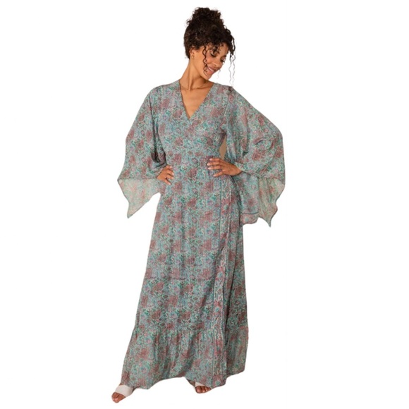 RAGA Dresses & Skirts - RAGA DRESS KASSIE WRAP DRESS KIMONO SIZE M